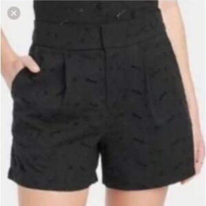 NWT A New Day Women's High-Rise Eyelet Shorts 14